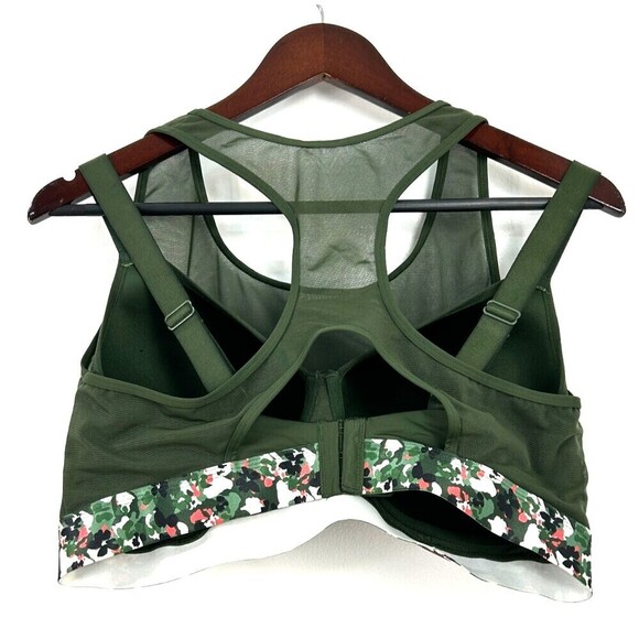 Adore Me Green 38DDD Micah Contour High Impact Sport Bra Mesh Adjustable Straps - Picture 3 of 12